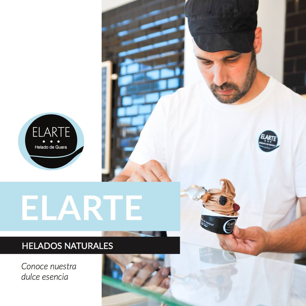 Aitor Otin, al frente de Elarte: heladero de primera generación.