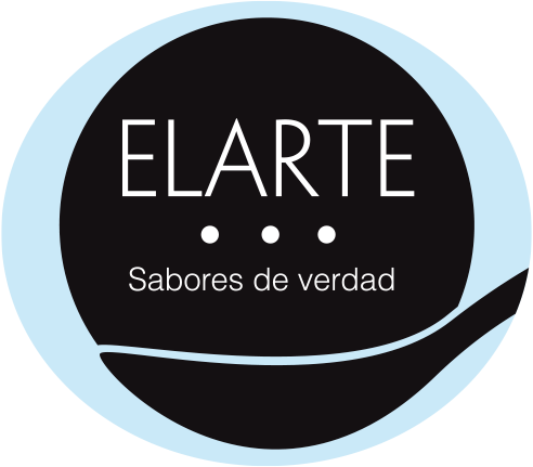 El logo de Elarte, con su lema: sabores de verdad.