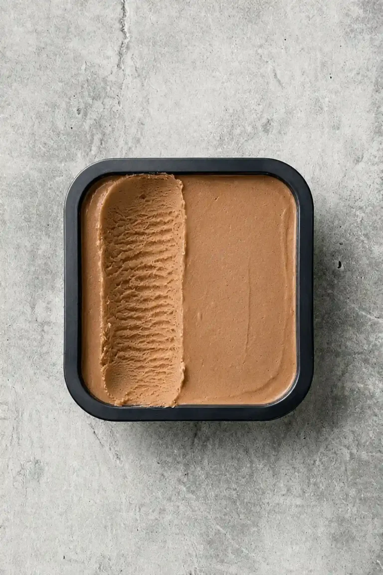Helado de chocolate con leche
