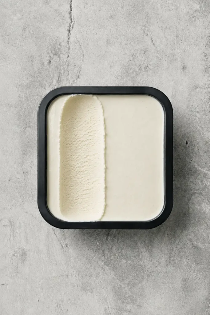 Helado de leche merengada