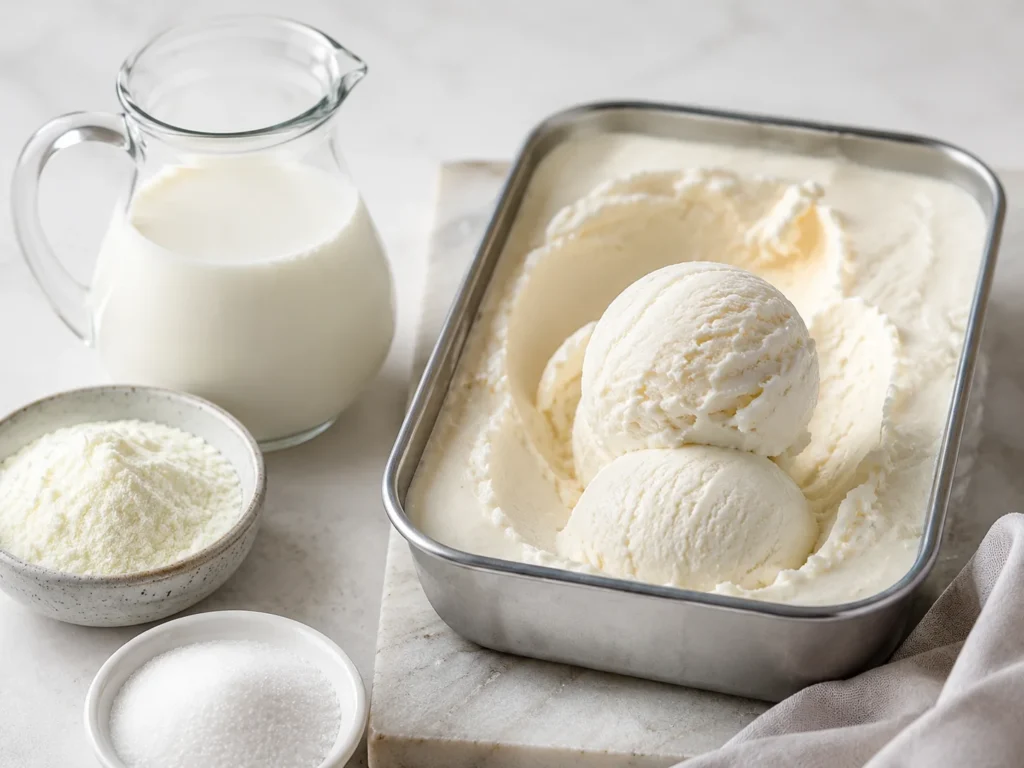 Se puede hacer helado sin nata