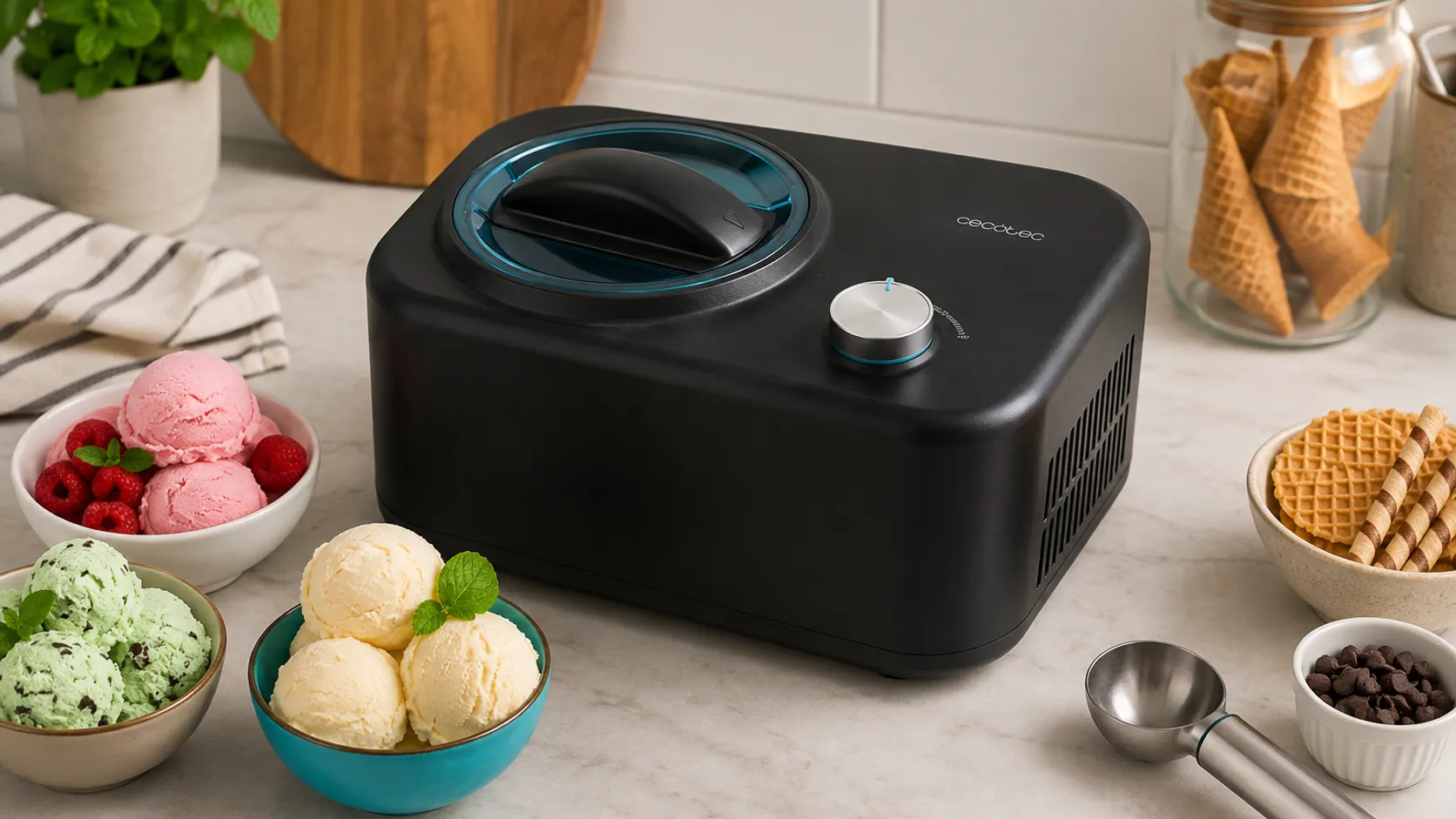 Heladera Cecotec Gelacy 800 con compresor, vista de cabecera
