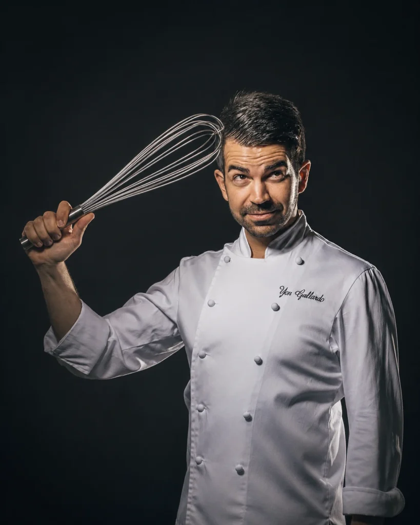 Yon Gallardo, master ice cream maker from Irun, in his workshop