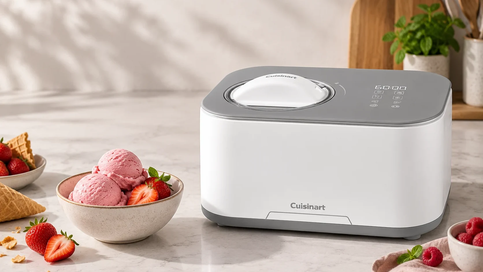Cuisinart FreezeEase, vista horizontal