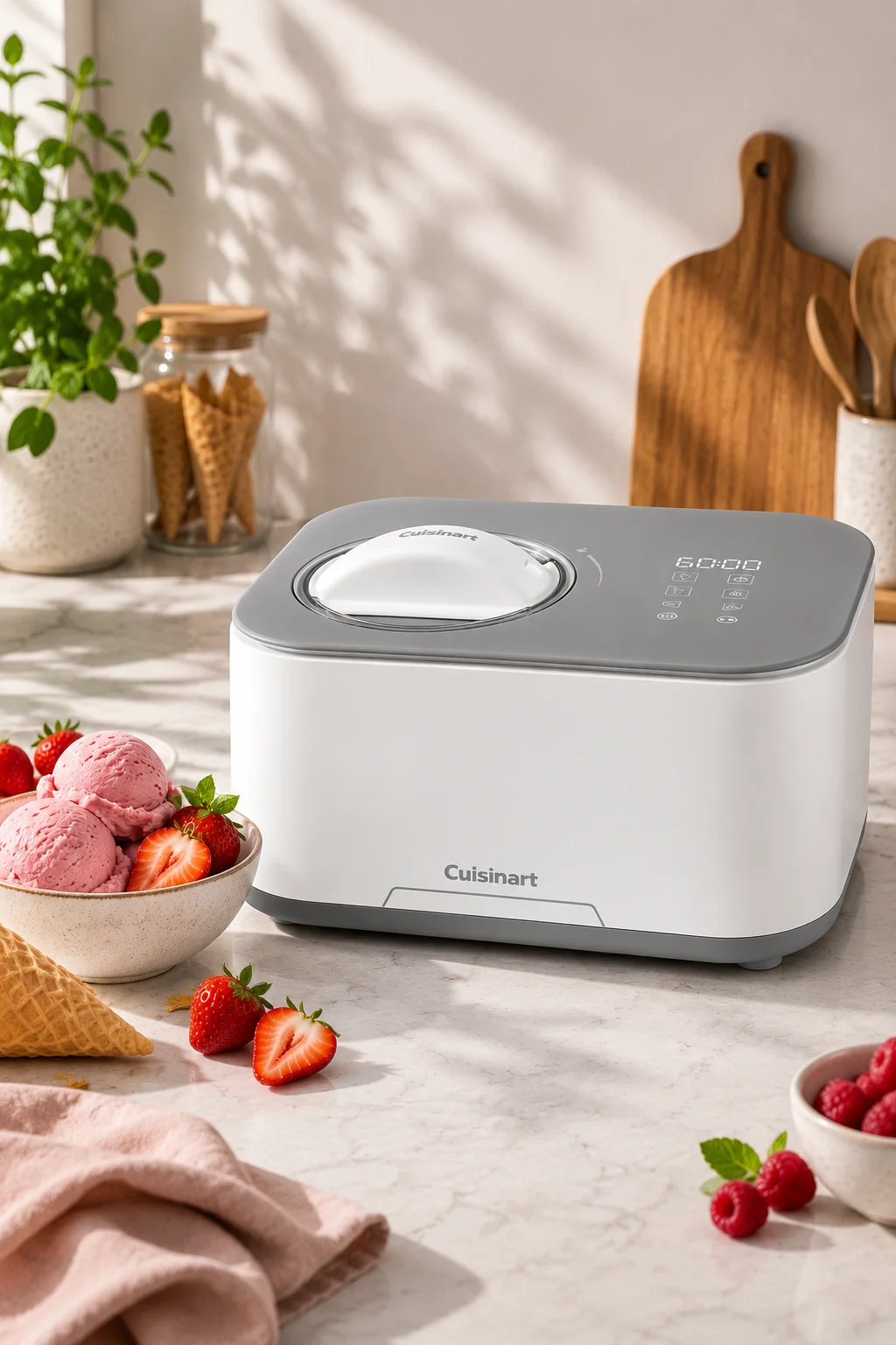 FreezeEase Cuisinart FreezeEase Self-Cooling Ice Cream Maker cabecera vertical