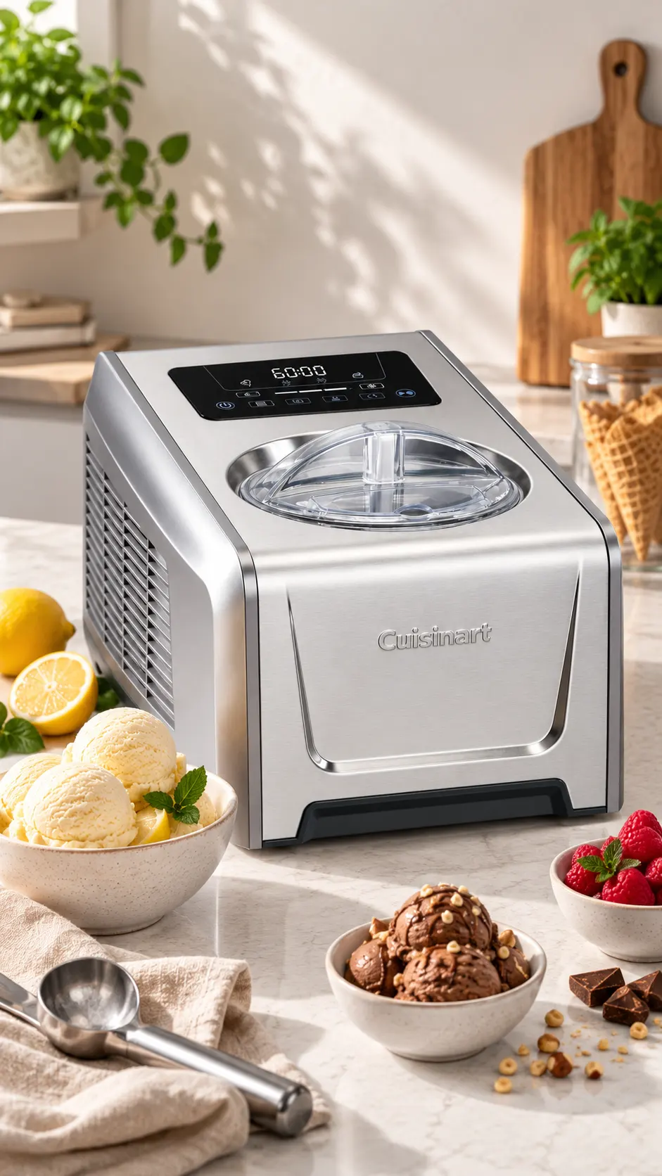 Heladera Cuisinart FreezeEase Pro cabecera vertical