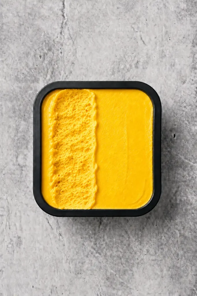 Halfsorbet van mango